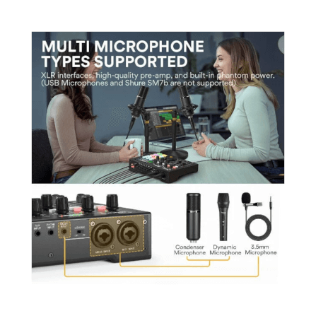 พอดแคสต์มิกเซอร์ MAONO MAONOCASTER AM100_3